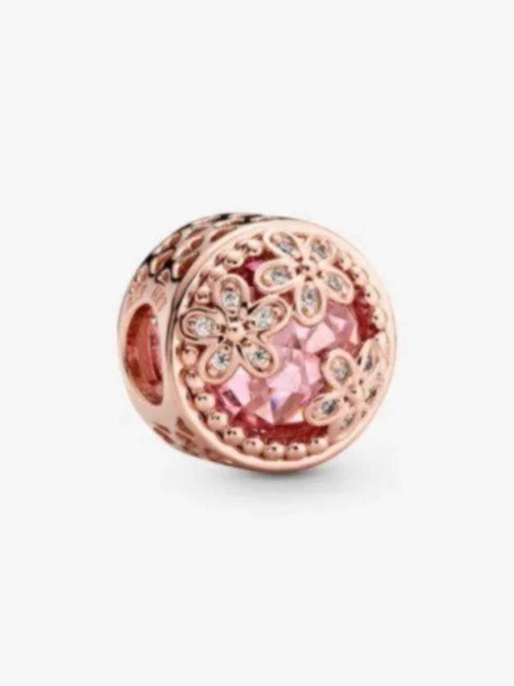 Pandora Sparkling Pink Daisy Flower Charm
